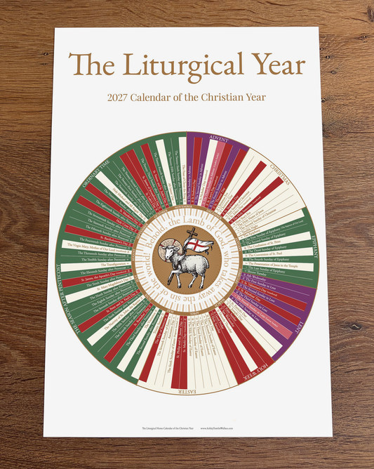 Liturgical Calendar - 12" x 18" (Small)