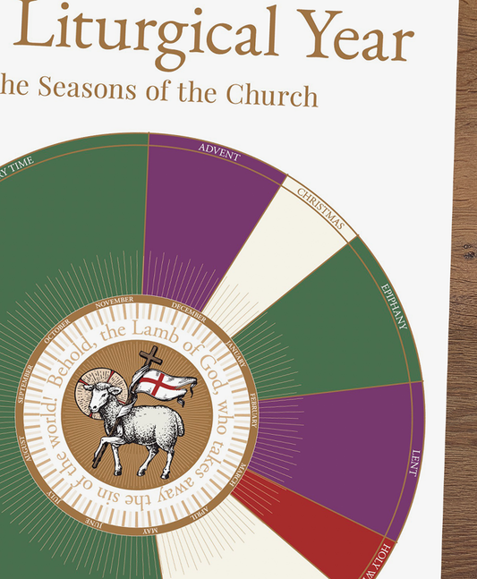 Perpetual Liturgical Calendar - 24" x 32" (Large)