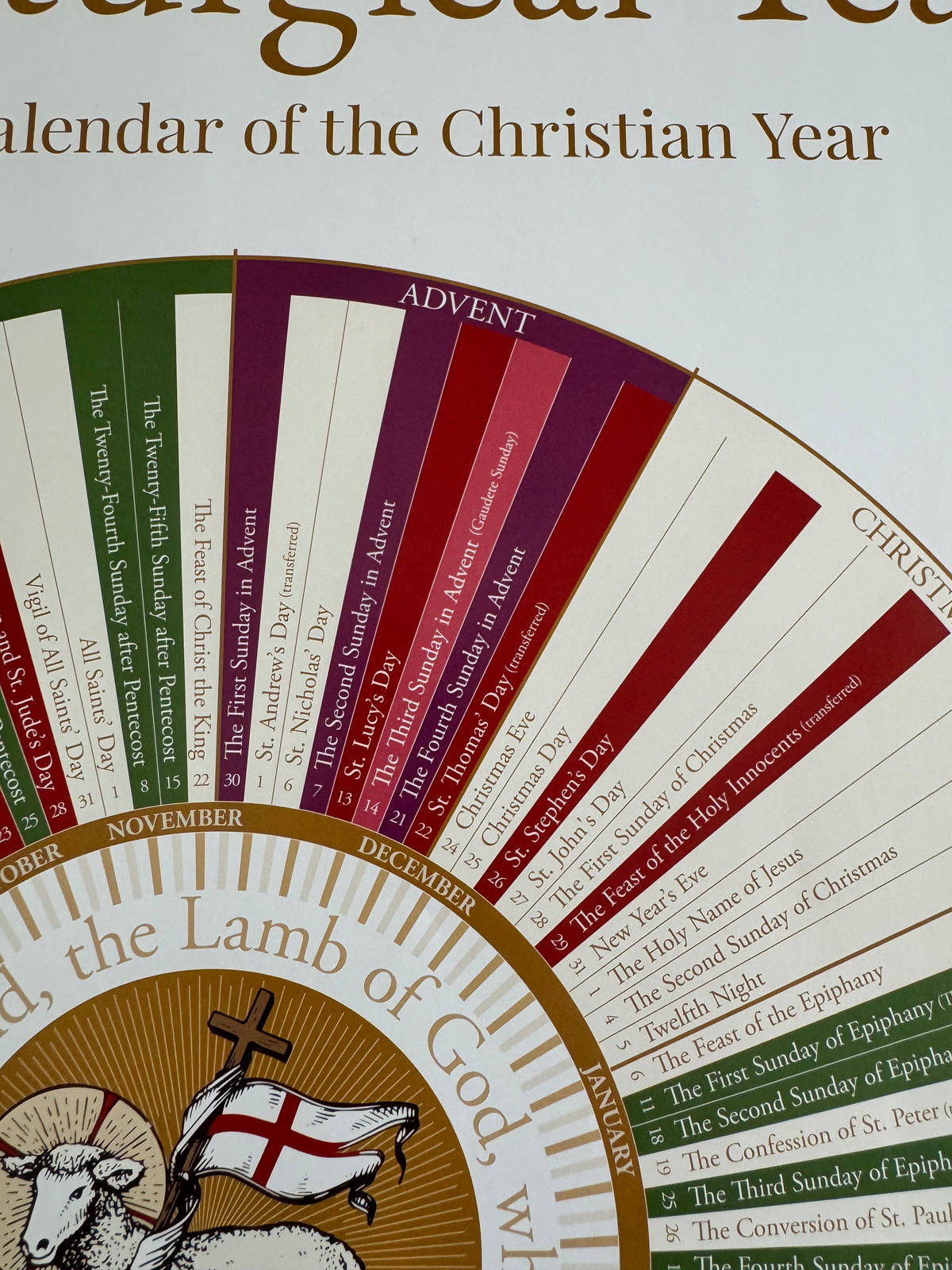2026 Liturgical Calendar - 18" x 24" (Standard)