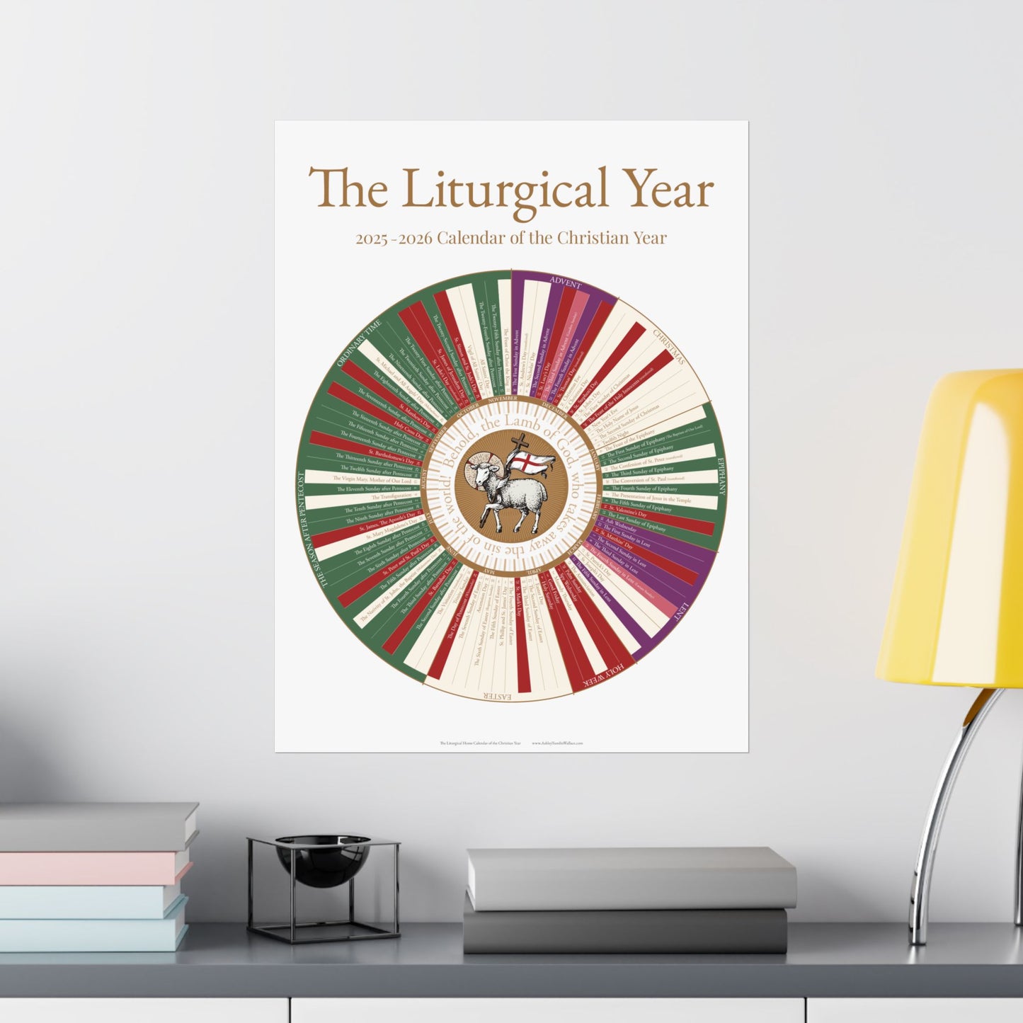 The Liturgical Home Liturgical Calendar for 2025-2026 (Canada, Australia, UK, WorldWide)