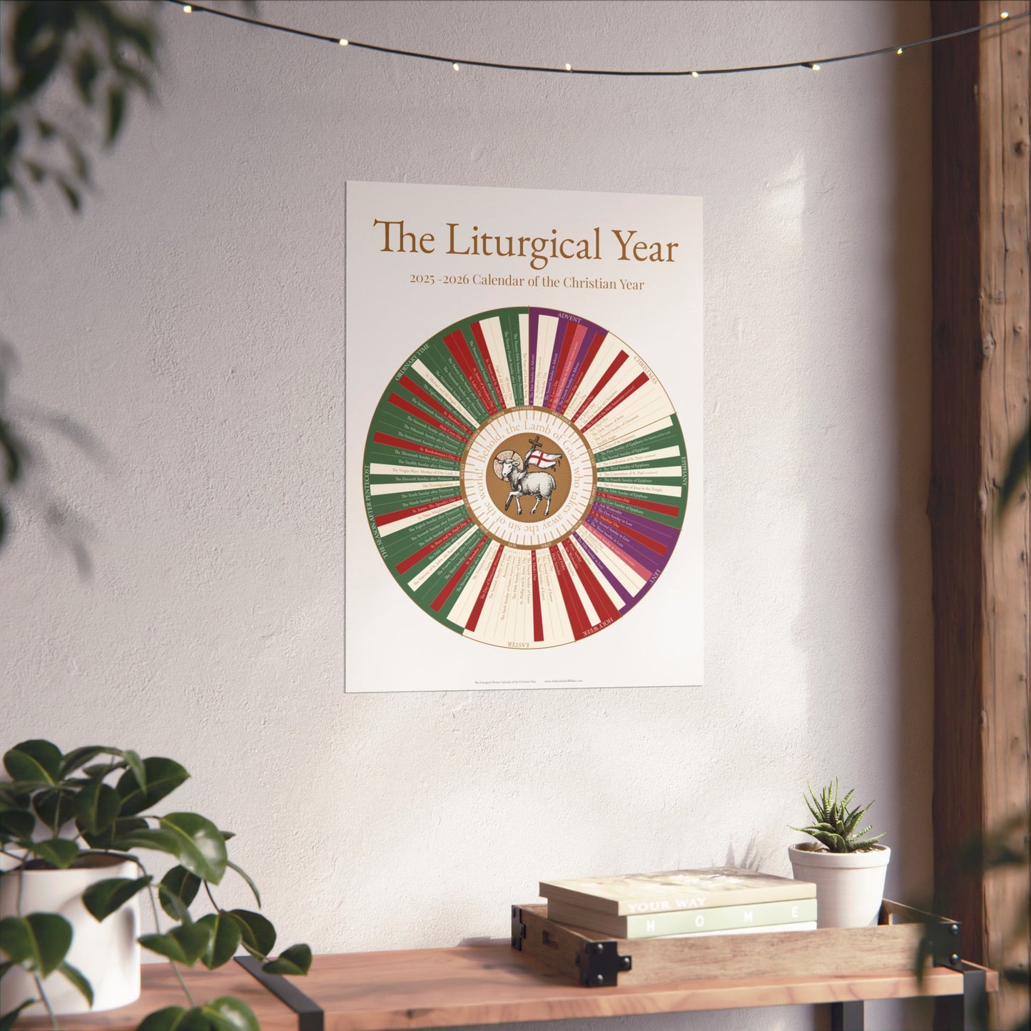 The Liturgical Home Liturgical Calendar for 2025-2026 (Canada, Australia, UK, WorldWide)