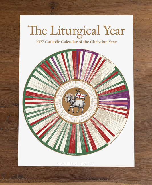 Catholic Liturgical Calendar - 24" x 32" (Large)
