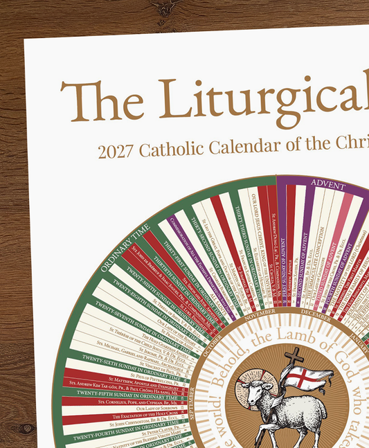 Catholic Liturgical Calendar - 24" x 32" (Large)