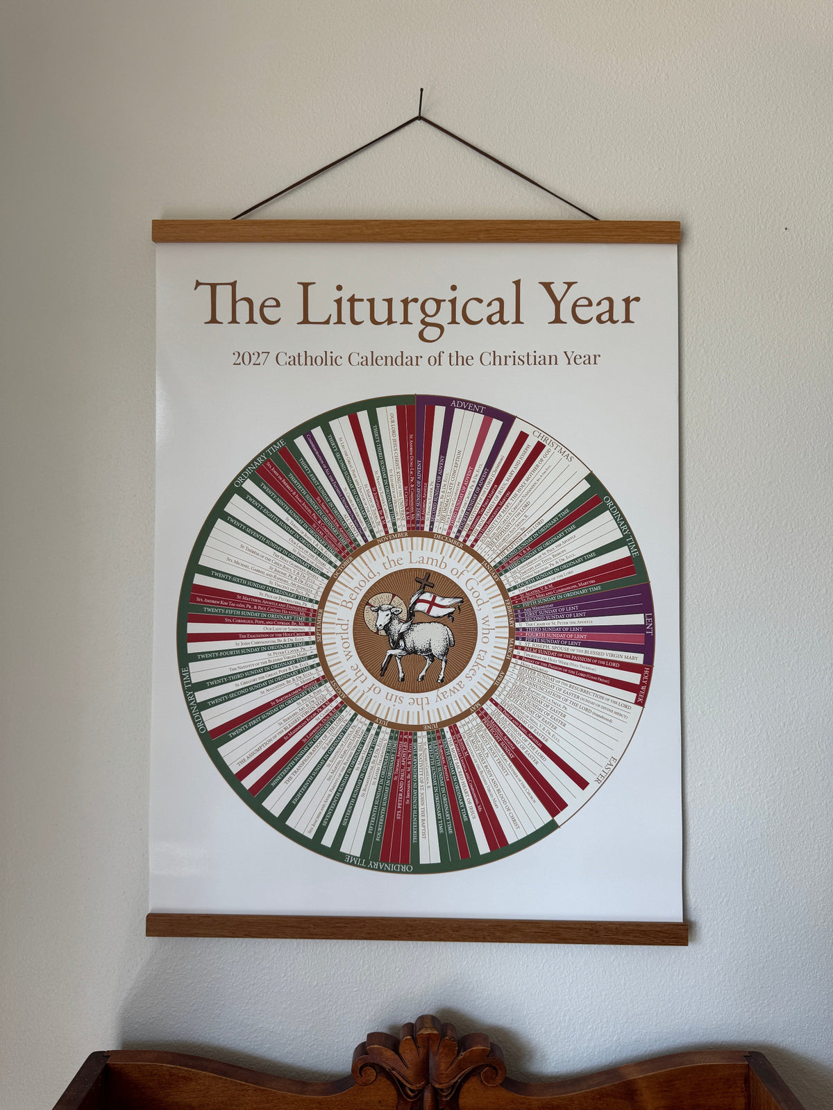 Catholic Liturgical Calendar - 18" x 24" (Standard)