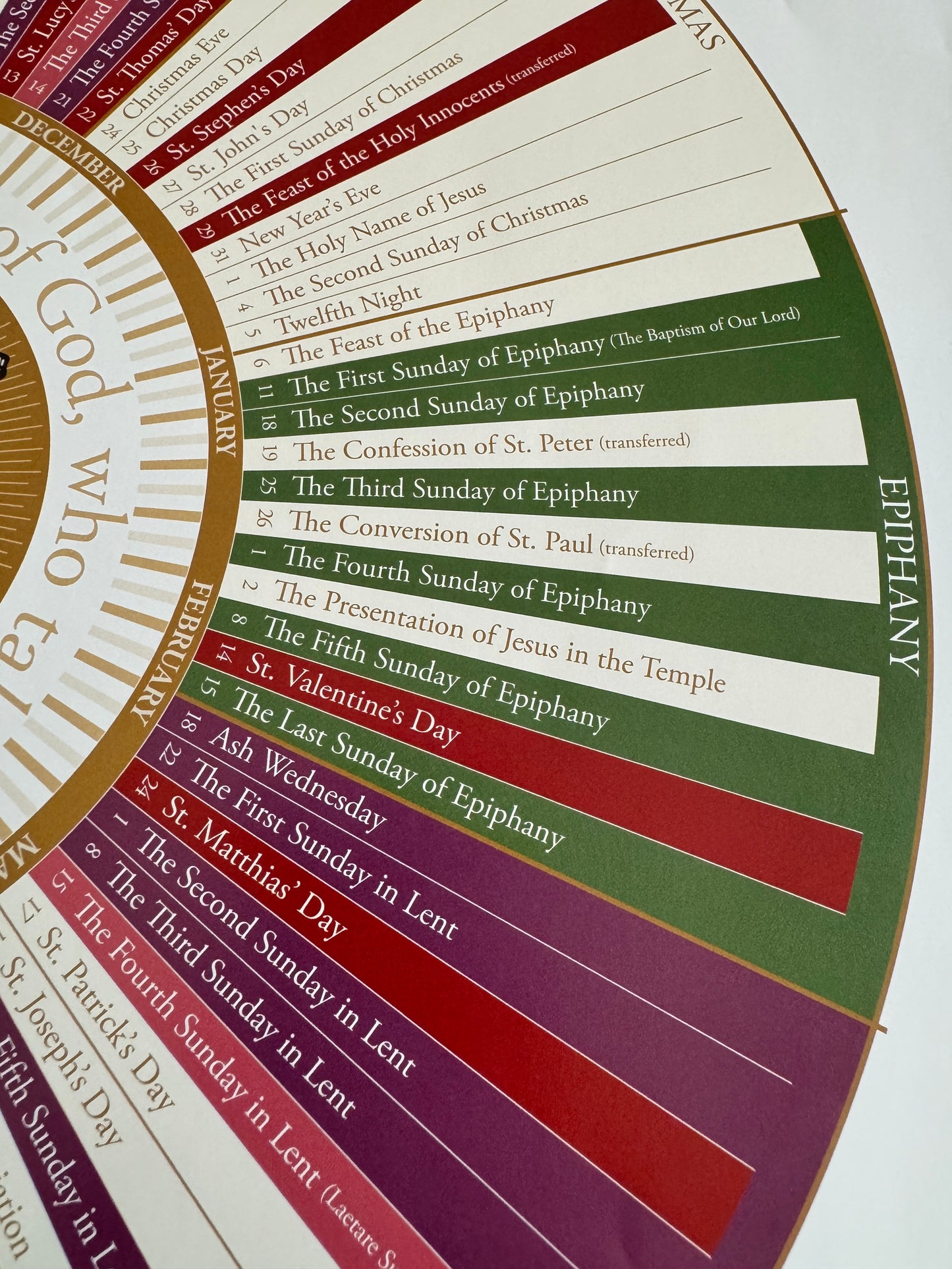 The Liturgical Home Liturgical Calendar for 2025-2026