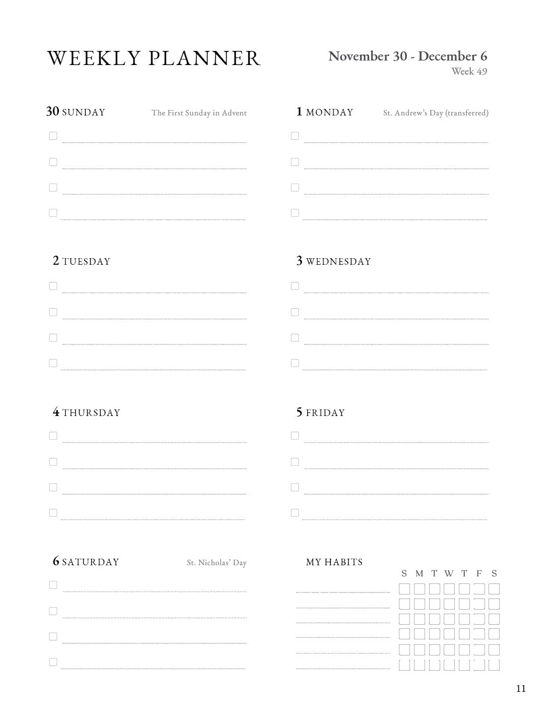 The 2026 Liturgical Year Planner