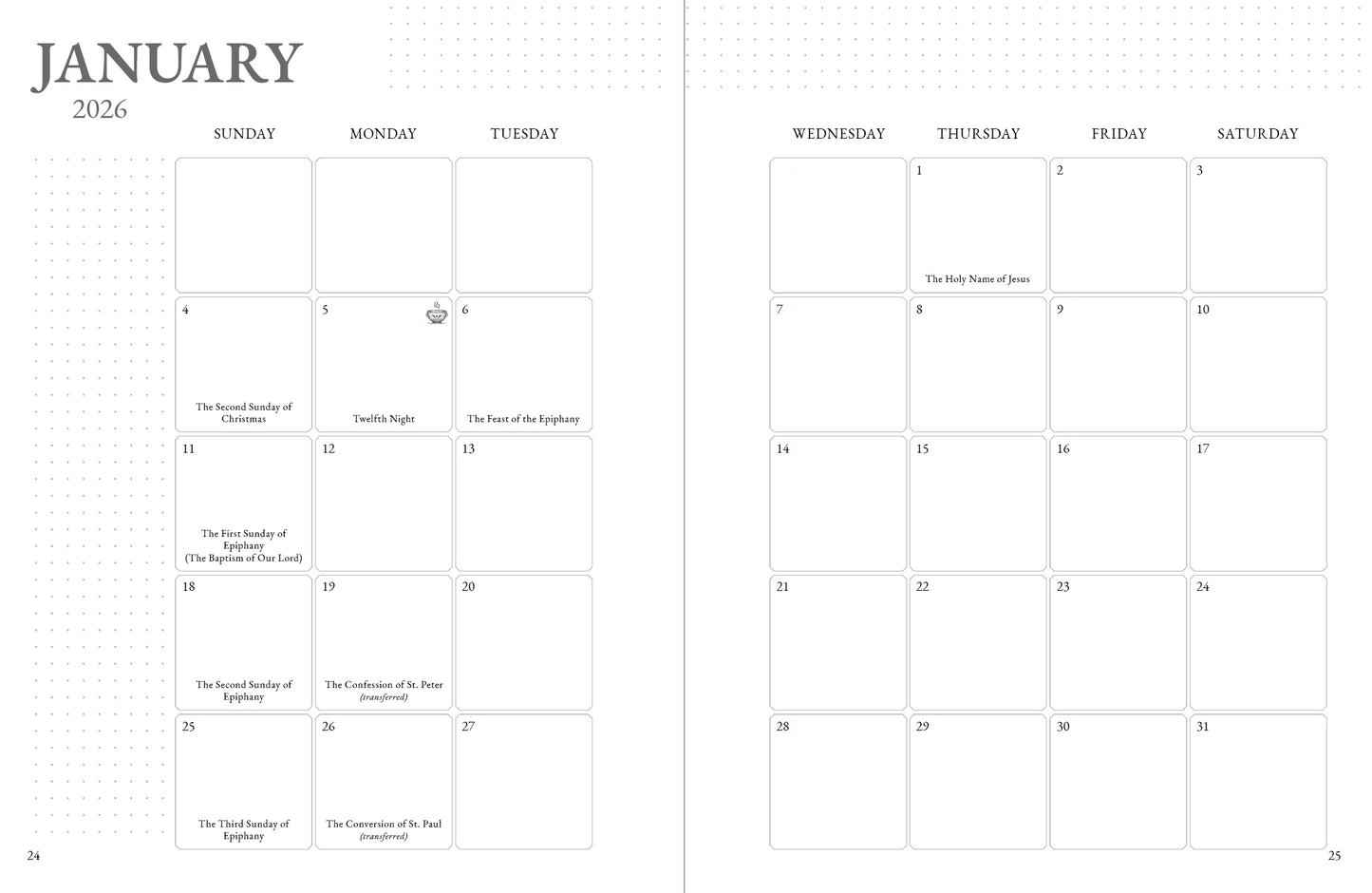 The 2026 Liturgical Year Planner