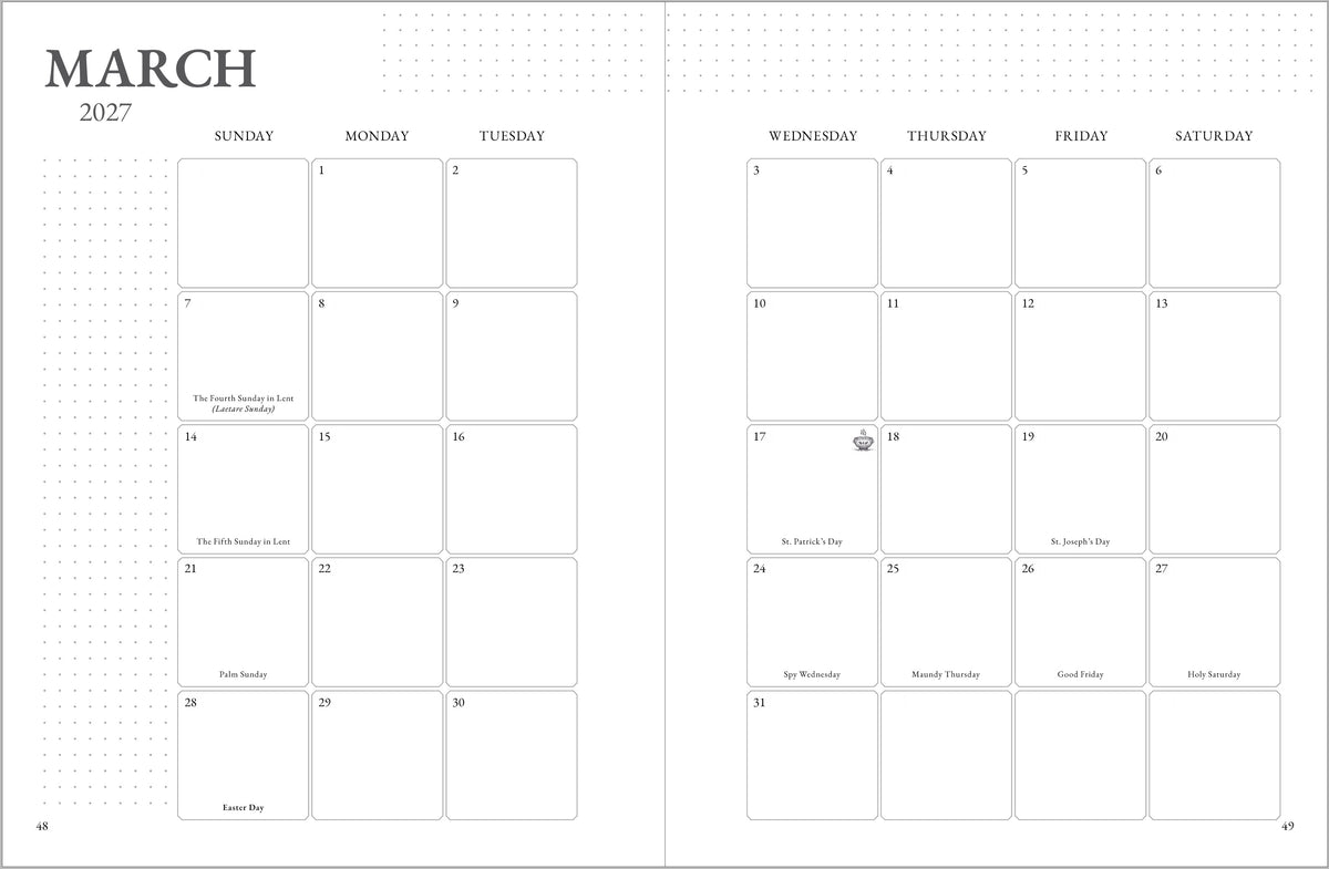 2027 Liturgical Year Planner